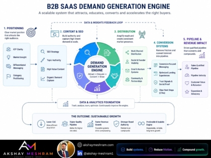 B2B SaaS demand generation engine diagram